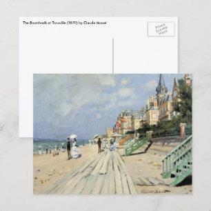 Der Boardwalk von Claude Monet in Trouville Postkarte