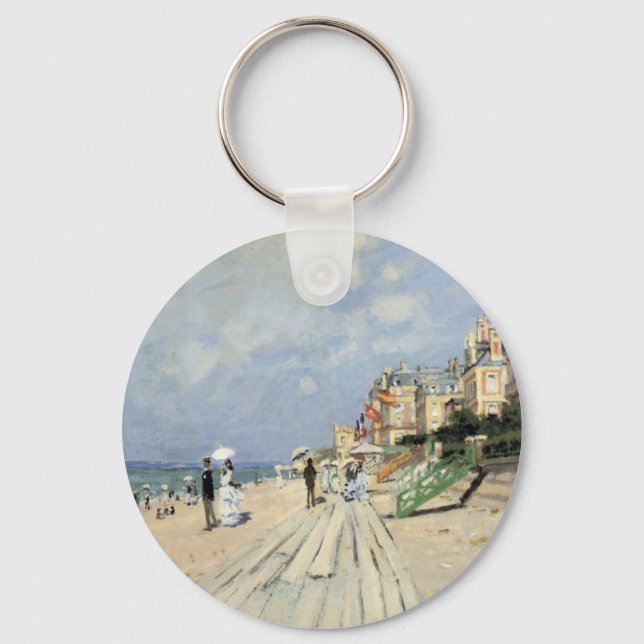Der Boardwalk von Claude Monet in Trouville Schlüsselanhänger (Vorderseite)