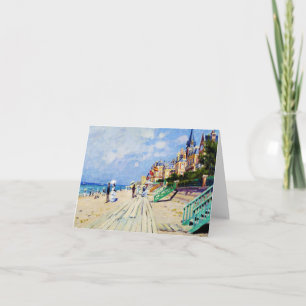 Der Boardwalk von Trouville Claude Monet Karte