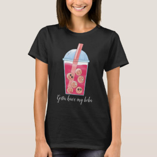 Der Boba der Spaß-Frauen grundlegender T - Shirt