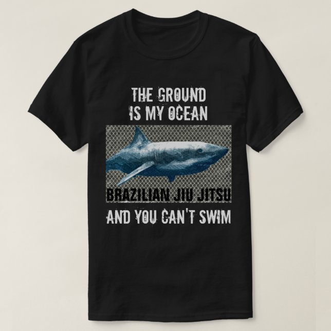 Der Boden ist mein T - Shirt des Ozean-BJJ (Design vorne)