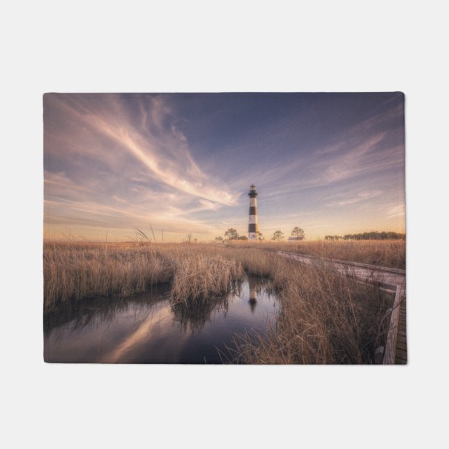 Der bodie-Insel-Leuchtturm am Sonnenuntergang Fußmatte (Vorderseite)