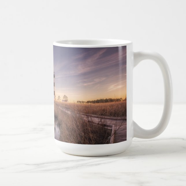 Der bodie-Insel-Leuchtturm am Sonnenuntergang Kaffeetasse (Rechts)