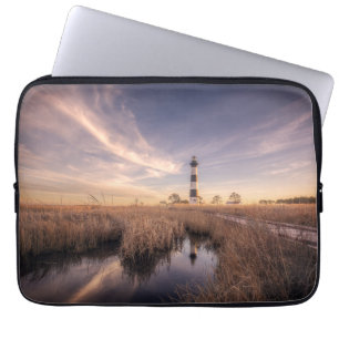 Der bodie-Insel-Leuchtturm am Sonnenuntergang Laptopschutzhülle