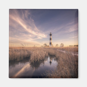 Der bodie-Insel-Leuchtturm am Sonnenuntergang Magnet