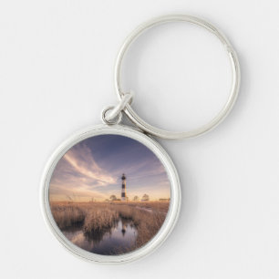 Der bodie-Insel-Leuchtturm am Sonnenuntergang Schlüsselanhänger