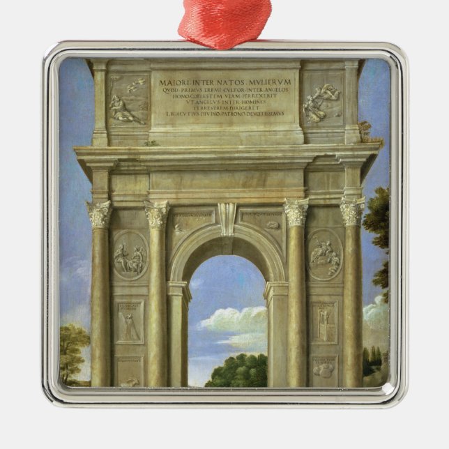 Der Bogen von Triumph Silbernes Ornament (Vorne)