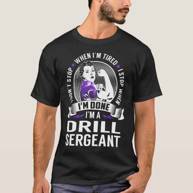 Der Bohrmeister hält an, wenn ich fertig bin T-Shirt (Vorderseite)