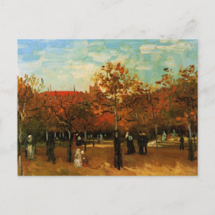 Der Bois de Boulogne von Van Gogh, Postkarte