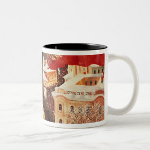 Der Bolschewik, 1920 Zweifarbige Tasse