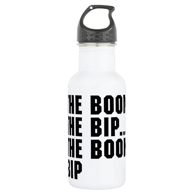 Der Boom-Bruch Edelstahlflasche (Vorderseite)
