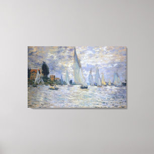 Der BooteRegatta in Argenteuil, durch Claude Monet Leinwanddruck