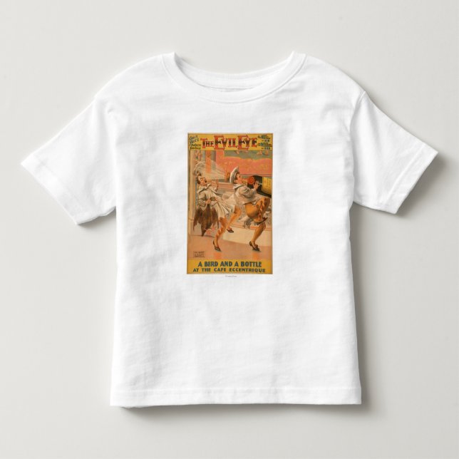 Der böse Blick "ein Vogel-u. eine Flaschen-" Kleinkind T-shirt (Vorderseite)