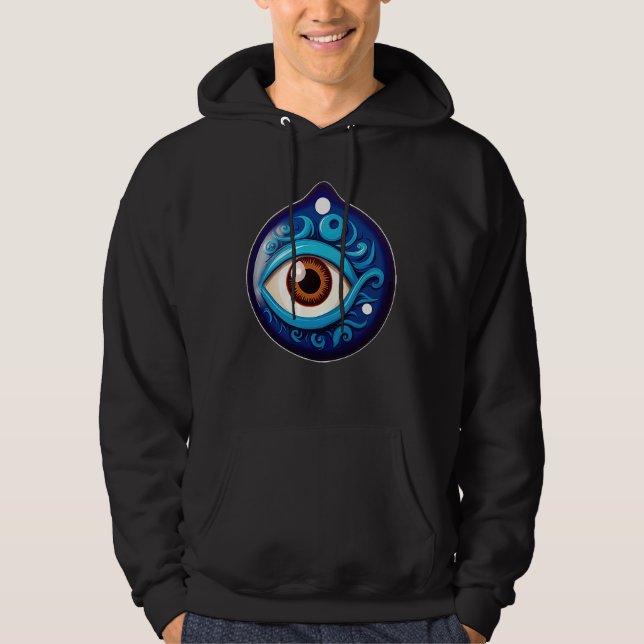 Der Böse Blick Fluch Schutz 3 Hoodie (Vorderseite)