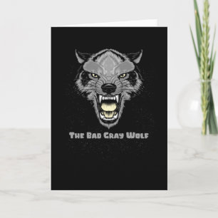 Der böse graue Wolf Karte