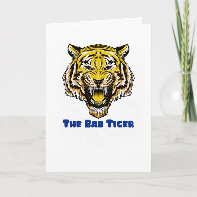 Der böse Tiger Karte (Vorderseite)