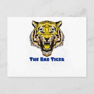 Der böse Tiger Postkarte