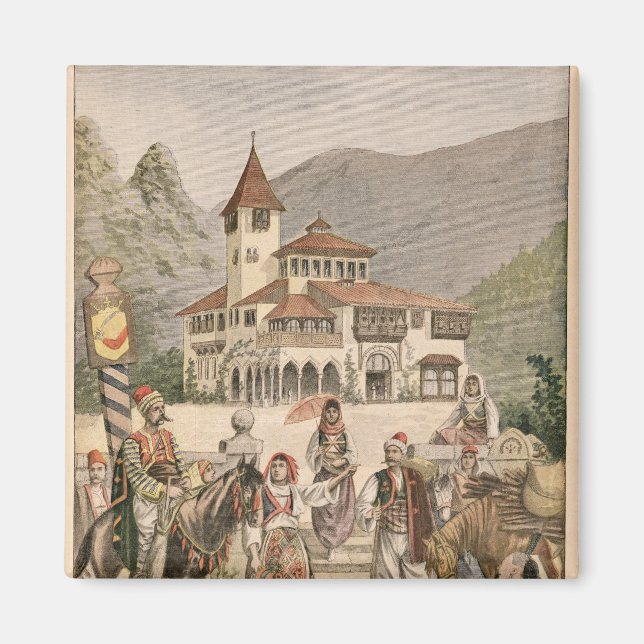 Der bosnische Pavillon auf der Universellen Ausste Magnet (Vorne)