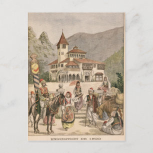 Der bosnische Pavillon auf der Universellen Ausste Postkarte
