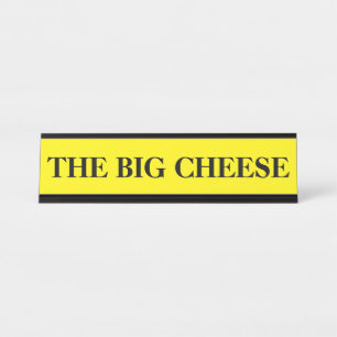 Der Boss Große Käse Schreibtisch Namensschild