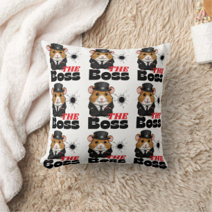 Der Boss Hamster Kawaii Print Kissen