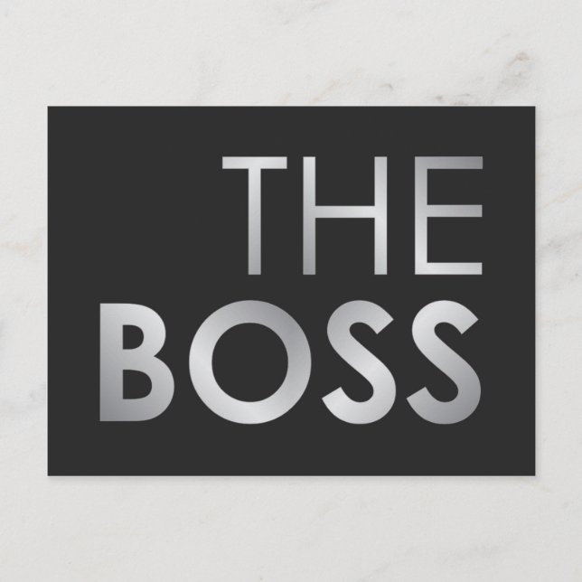 Der Boss Postkarte (Vorderseite)