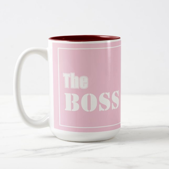 Der Boss-Tasse-Cup Zweifarbige Tasse (Links)