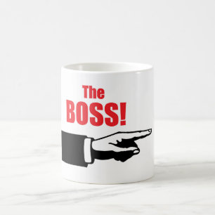 Der Boss-Text Kaffeetasse
