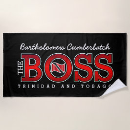 Der Boss Trinidad und Tobago Strandtuch