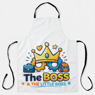 Der Boss und das kleine Boss-Matching-Set Schürze