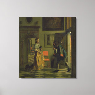 Der Bote, c.1669 Leinwanddruck