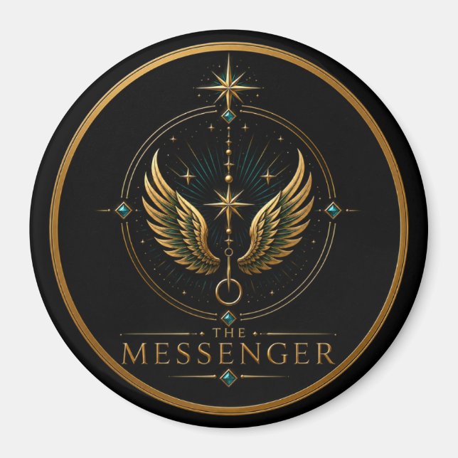 Der Bote Gemini Archetyp Kreis Magnet (Vorne)