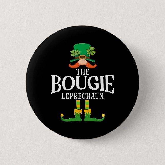 Der Bougie Leprechaun St Patricks Day Matching  Button (Vorderseite)