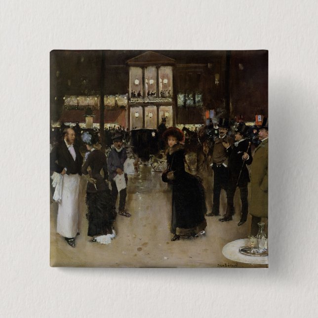 Der Boulevard nachts Button (Vorderseite)