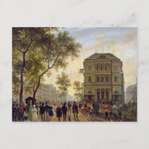 Der Boulevard Saint-Martin und das Theater Postkarte