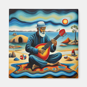 Der Bouzouki-Spieler Magnet