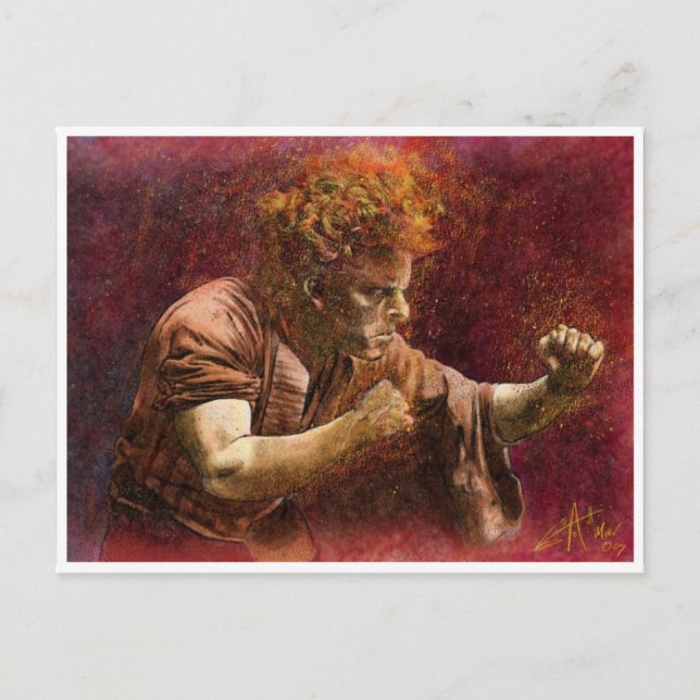 Der Boxer Postkarte (Vorderseite)