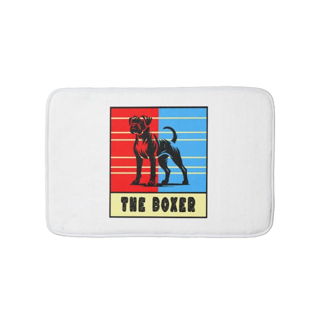 Der Boxer - Starke Hündin Badematte (Vorderseite)