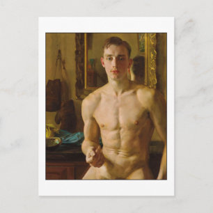 Der Boxer von Konstantin Somov Postkarte