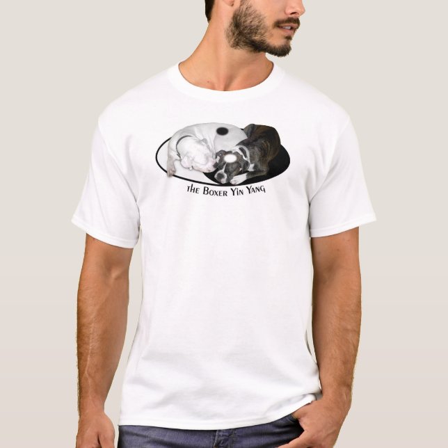 Der Boxer Yin Yang T-Shirt (Vorderseite)