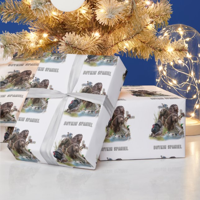 Der Boykin Spaniel Geschenkpapier (Feiertage)