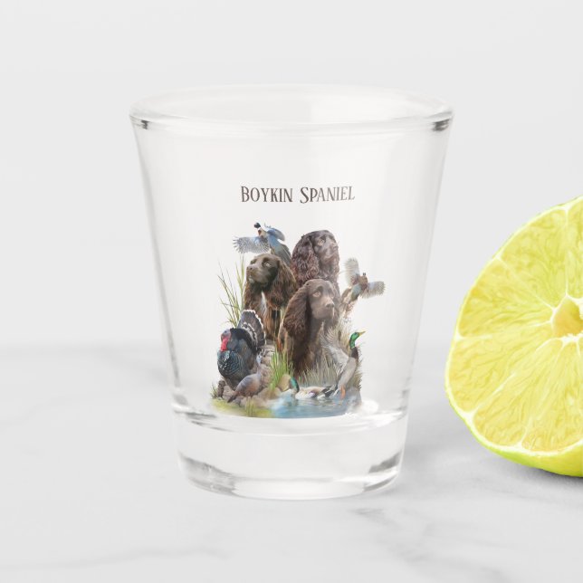 Der Boykin Spaniel Schnapsglas (Vorderseite)