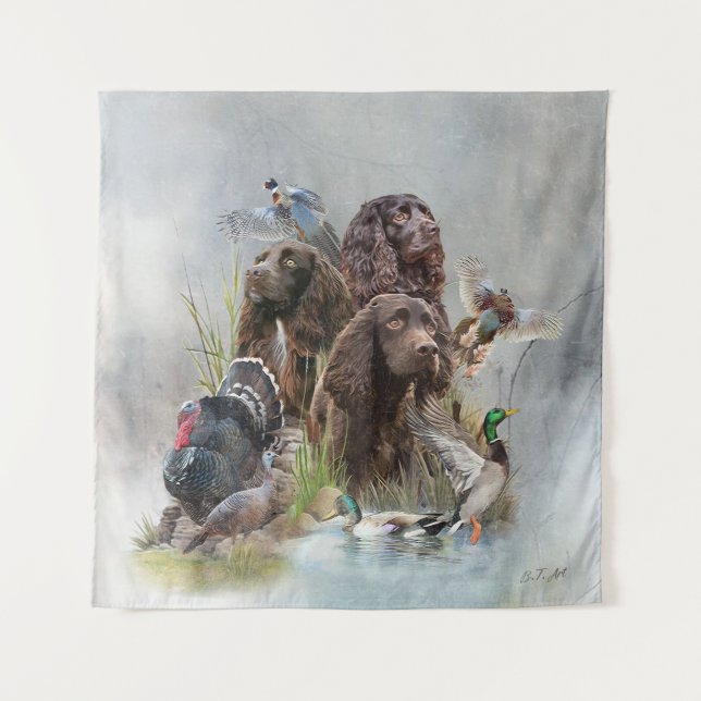 Der Boykin Spaniel Wandteppich (Vorderseite)