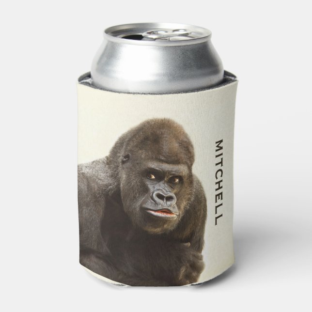 Der Brauch von Funny Gorilla kann kühler werden Dosenkühler (Kanne Vorderseite)