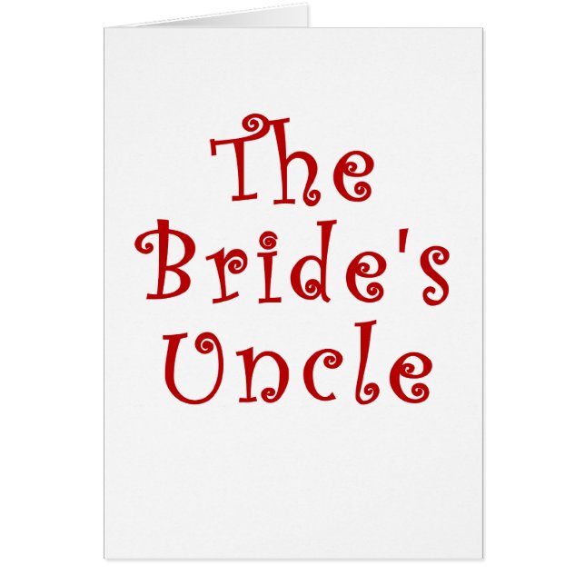 Der Braut-Onkel (Vorne)