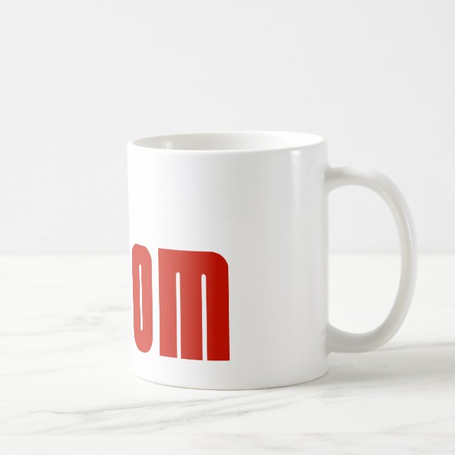 Der Bräutigam (Mafia-Rot) Kaffeetasse (Rechts)