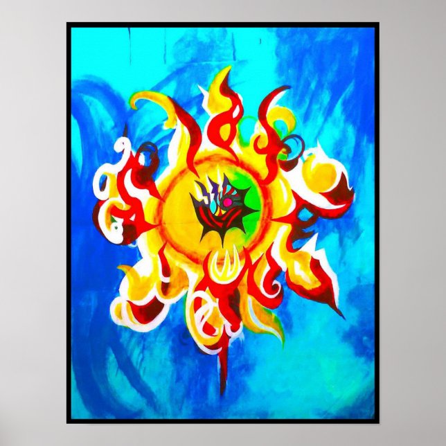 Der brennende Star Poster (Vorne)