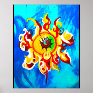Der brennende Star Poster