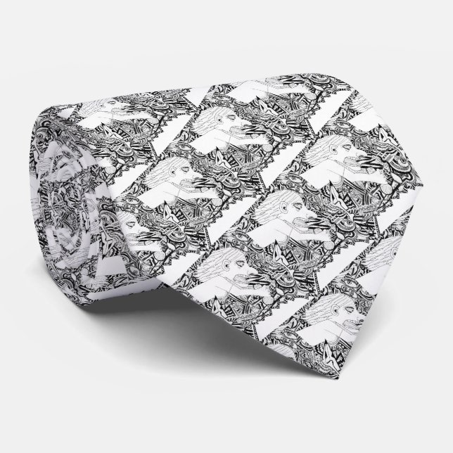 Der Brennpunkt Necktie Krawatte (Gerollt)