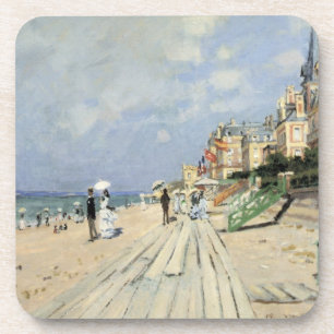 Der Bretterweg in Trouville von Claude Monet Getränkeuntersetzer